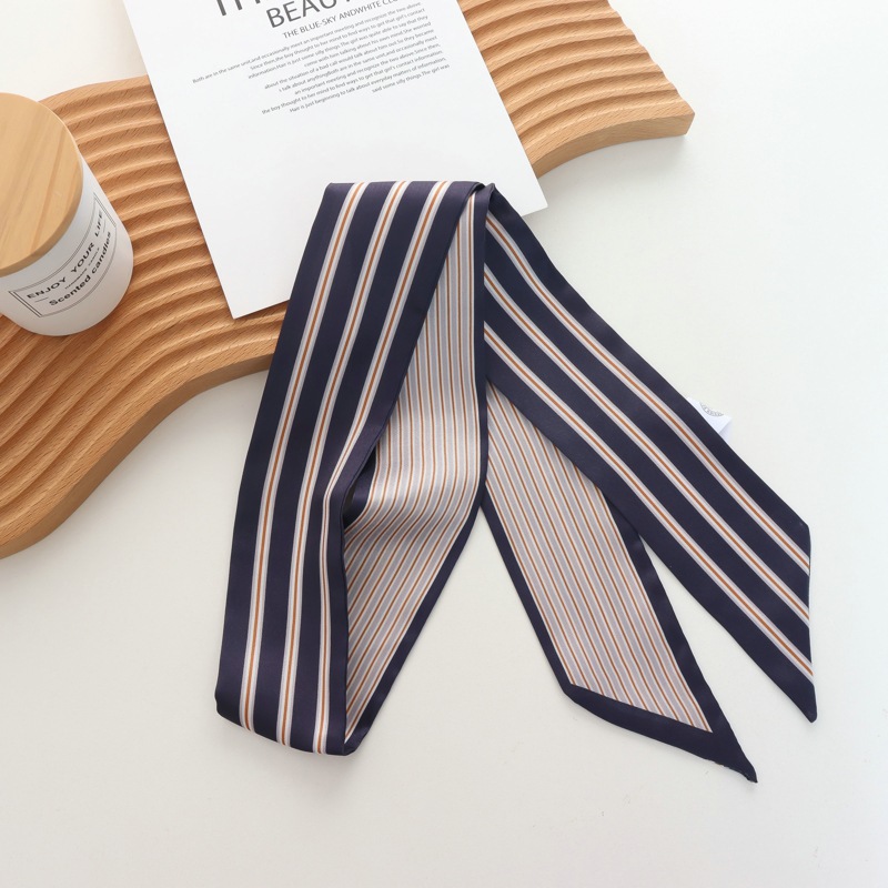 2025 새로운 줄무늬 작은 실크 스카프 여성의 봄,  - Silk Tie Striped 리뷰 및 가격