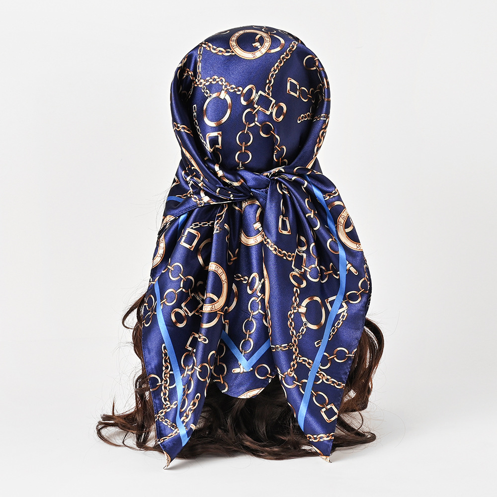 90cm 새틴 스퀘어 스카프 여성 무슬림 히잡 우아한  - Face Scarf Mask 리뷰 및 가격