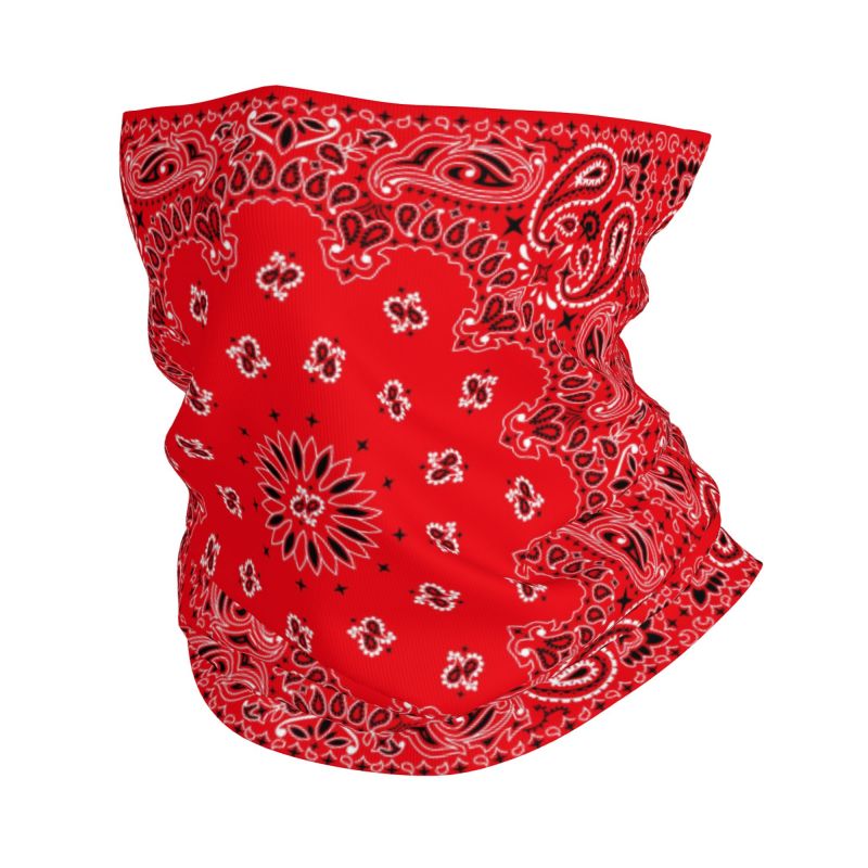 레드 페이즐리 아트 밴다나 패턴 겨울 헤드밴드 넥워머  - Neck Warmer Tube 리뷰 및 가격